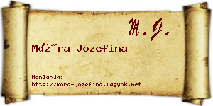 Móra Jozefina névjegykártya